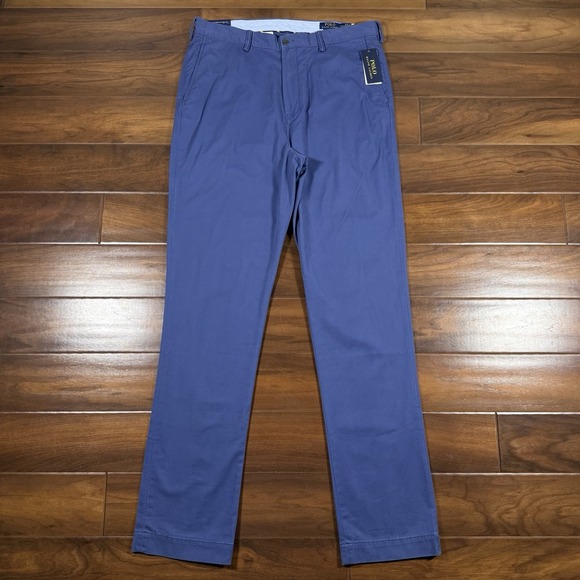 Polo Ralph Lauren Men's Size 36 Tall X 36 Blue Stretch Classic Fit Chino Pants